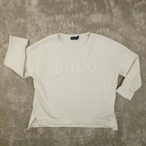 Polo by Ralph Lauren Cream Crew Neck Sweater